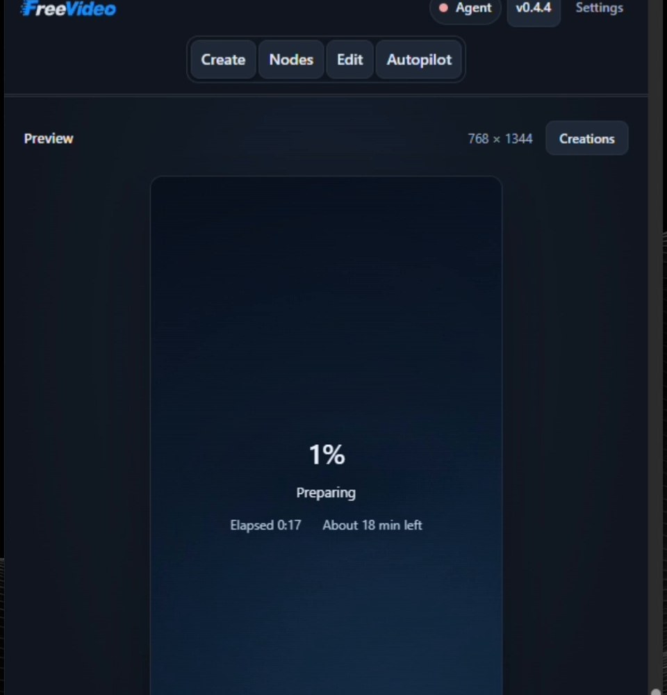 Generando el vídeo