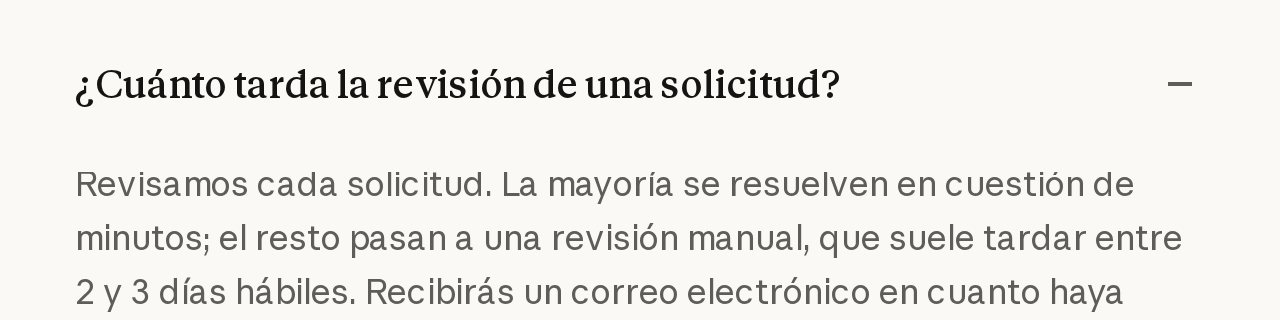 Cuánto tarda la revisión