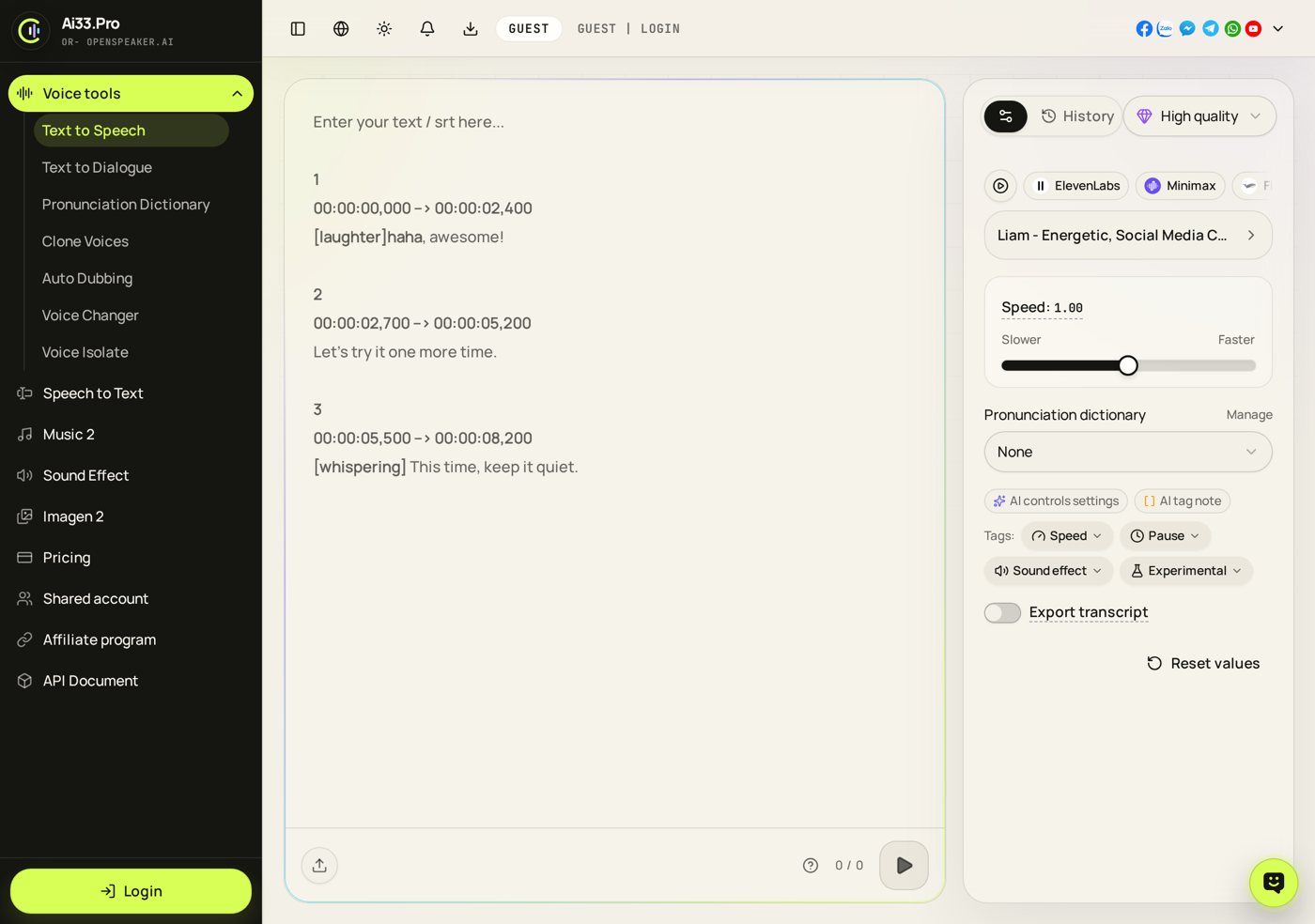 ai33: texto a voz